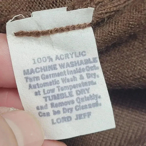 Vtg Lord Jeff Turtleneck Sweater Women's Large Made In USA 23PT - Picture 5 of 8